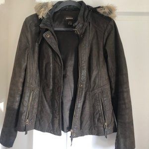Leather jacket, in good condition.
